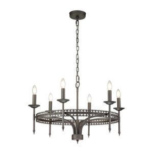 ELSTEAD CROWN 6 LIGHT CHANDELIER