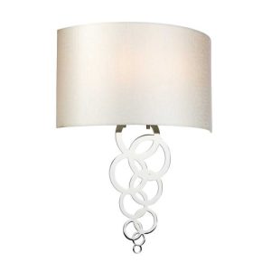 ELSTEAD CURTIS LARGE 2 LIGHT WALL LIGHT - POLISHED CHROME