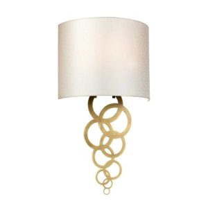 ELSTEAD CURTIS MEDIUM 1 LIGHT WALL LIGHT - AGED BRASS