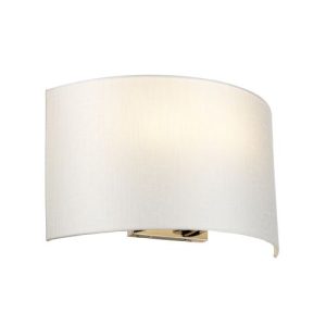 ELSTEAD COOPER LARGE CURVED WALL LIGHT WITH POLISHED CHROME BACK PLATE