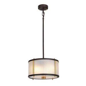 ELSTEAD CORONA 2 LIGHT PENDANT - MUSEUM BRONZE