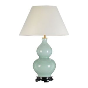 ELSTEAD HARBIN GOURD 1 LIGHT TABLE LAMP WITH TALL EMPIRE - CELADON