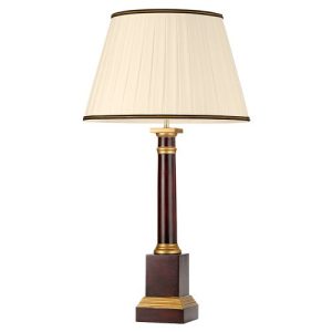 ELSTEAD LOUVIERS 1 LIGHT TABLE LAMP WITH TALL EMPIRE SHADE