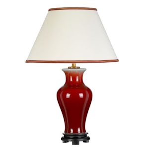 ELSTEAD MAJIN 1 LIGHT TABLE LAMP WITH TALL EMPIRE SHADE