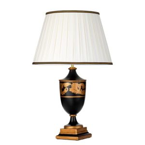 ELSTEAD NARBONNE 1 LIGHT TABLE LAMP - WITH TALL EMPIRE SHADE