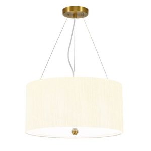ELSTEAD PEARCE 18" PENDANT WITH AGED BRASS CEILING PAN