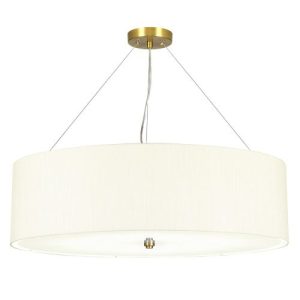 ELSTEAD PEARCE 30" PENDANT WITH AGED BRASS CEILING PAN