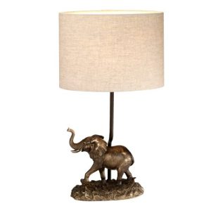 ELSTEAD SABI 1 LIGHT TABLE LAMP WITH OVAL SHADE