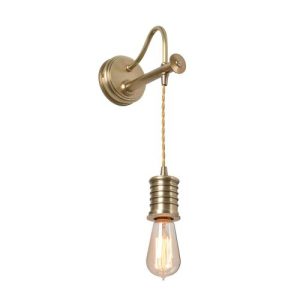 ELSTEAD DOUILLE 1 LIGHT WALL LIGHT - AGED BRASS