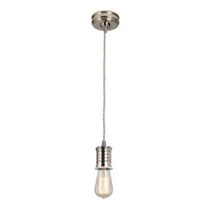 ELSTEAD DOUILLE 1 LIGHT PENDANT - POLISHED NICKEL