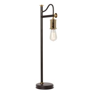ELSTEAD DOUILLE 1 LIGHT TABLE LAMP - BLACK/POLISHED BRASS