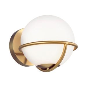 ELSTEAD APOLLO 1 LIGHT WALL LIGHT - BURNISHED BRASS