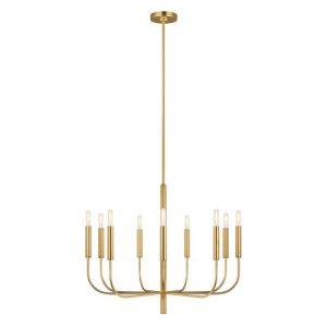ELSTEAD BRIANNA 9 LIGHT CHANDELIER - BURNISHED BRASS