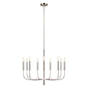 ELSTEAD BRIANNA 9 LIGHT CHANDELIER - POLISHED NICKEL