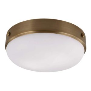 ELSTEAD CADENCE 2 LIGHT FLUSH MOUNT - DARK ANTIQUE BRASS