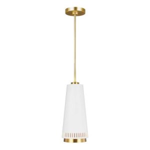 ELSTEAD CARTER 1 LIGHT PENDANT - STYLE A - MATTE WHITE
