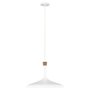 ELSTEAD DARWIN 1 LIGHT PENDANT - MATTE WHITE