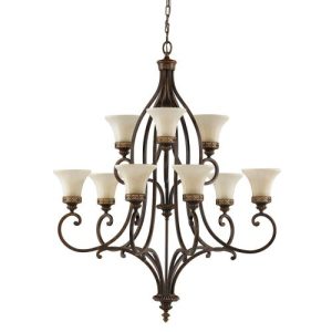 ELSTEAD DRAWING ROOM 9 LIGHT CHANDELIER