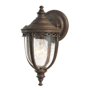 ELSTEAD ENGLISH BRIDLE 1 LIGHT SMALL WALL LANTERN - BRITISH BRONZE