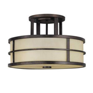 ELSTEAD FUSION 3 LIGHT SEMI-FLUSH