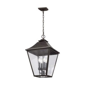 ELSTEAD GALENA 4 LIGHT CHAIN LANTERN