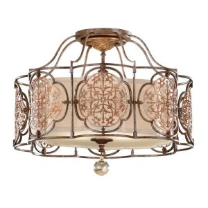 ELSTEAD MARCELLA 3 LIGHT SEMI-FLUSH