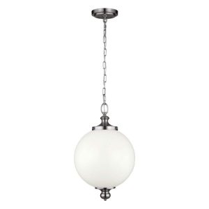 ELSTEAD PARKMAN 1 LIGHT LARGE PENDANT - POLISHED NICKEL