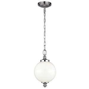 ELSTEAD PARKMAN 1 LIGHT SMALL PENDANT - POLISHED NICKEL