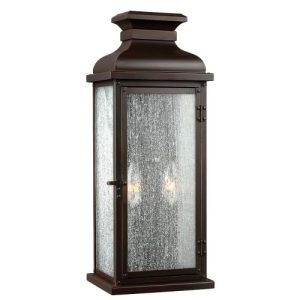 ELSTEAD PEDIMENT 2 LIGHT MEDIUM WALL LANTERN