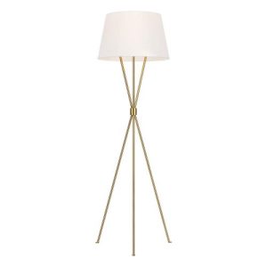 ELSTEAD PENNY 1 LIGHT FLOOR LAMP - BURNISHED BRASS