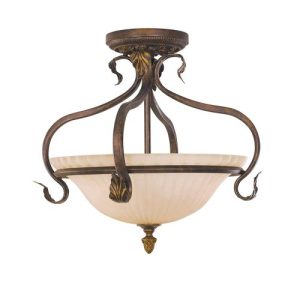 ELSTEAD SONOMA VALLEY 3 LIGHT SEMI-FLUSH