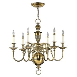 ELSTEAD CAMBRIDGE 6 LIGHT CHANDELIER