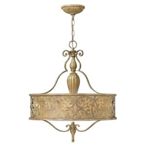 ELSTEAD CARABEL 3 LIGHT PENDANT CHANDELIER