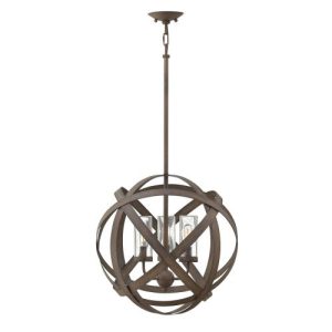 ELSTEAD CARSON 3 LIGHT OUTDOOR CHANDELIER