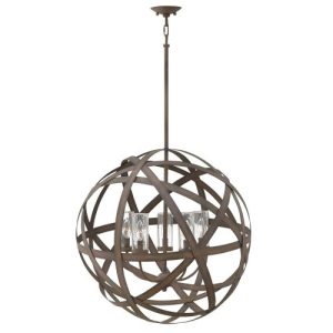 ELSTEAD CARSON 5 LIGHT OUTDOOR CHANDELIER