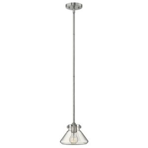 ELSTEAD CONGRESS 1 LIGHT CLEAR GLASS PENDANT - CHROME