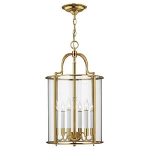 ELSTEAD GENTRY 6 LIGHT LARGE PENDANT - POLISHED BRASS