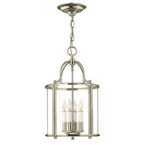 ELSTEAD GENTRY 4 LIGHT MEDIUM PENDANT - POLISHED NICKEL