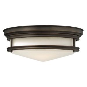 ELSTEAD HADLEY 3 LIGHT FLUSH - OIL RUBBED BRONZE
