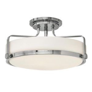 ELSTEAD HARPER MEDIUM SEMI FLUSH - POLISHED CHROME