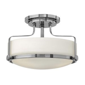 ELSTEAD HARPER SMALL SEMI-FLUSH - POLISHED CHROME