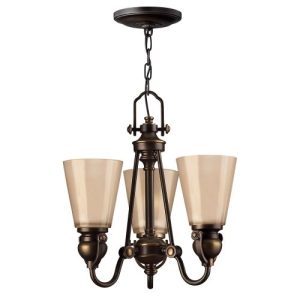 ELSTEAD MAYFLOWER 3 LIGHT CHANDELIER