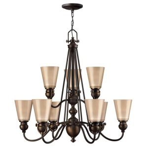 ELSTEAD MAYFLOWER 9 LIGHT CHANDELIER