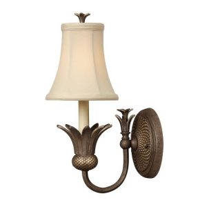 ELSTEAD PLANTATION 1 LIGHT WALL LIGHT - PEARL BRONZE