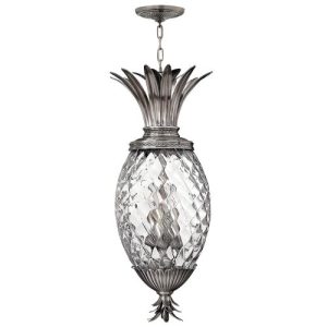 ELSTEAD PLANTATION 4 LIGHT PENTANT - POLISHED ANTIQUE NICKEL