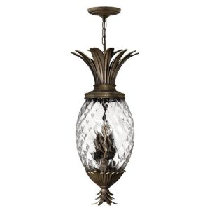 ELSTEAD PLANTATION 4 LIGHT PENTANT - PEARL BRONZE