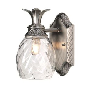 ELSTEAD PLANTATION 1 LIGHT WALL LIGHT - POLISHED ANTIQUE NICKEL