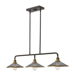 ELSTEAD RIGBY 3 LIGHT ISLAND CHANDELIER
