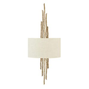 ELSTEAD SPYRE 2 LIGHT WALL LIGHT - CHAMPAGNE GOLD