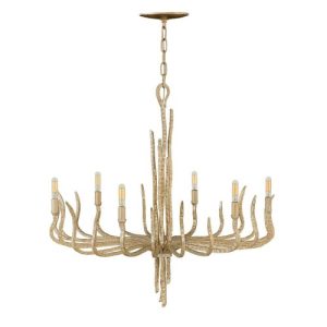 ELSTEAD SPYRE 6 LIGHT CHANDELIER - CHAMPAGNE GOLD